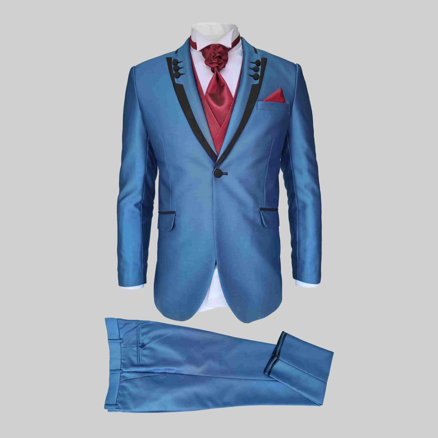 ESMOQUIN AZUL ACERO (dos piezas)