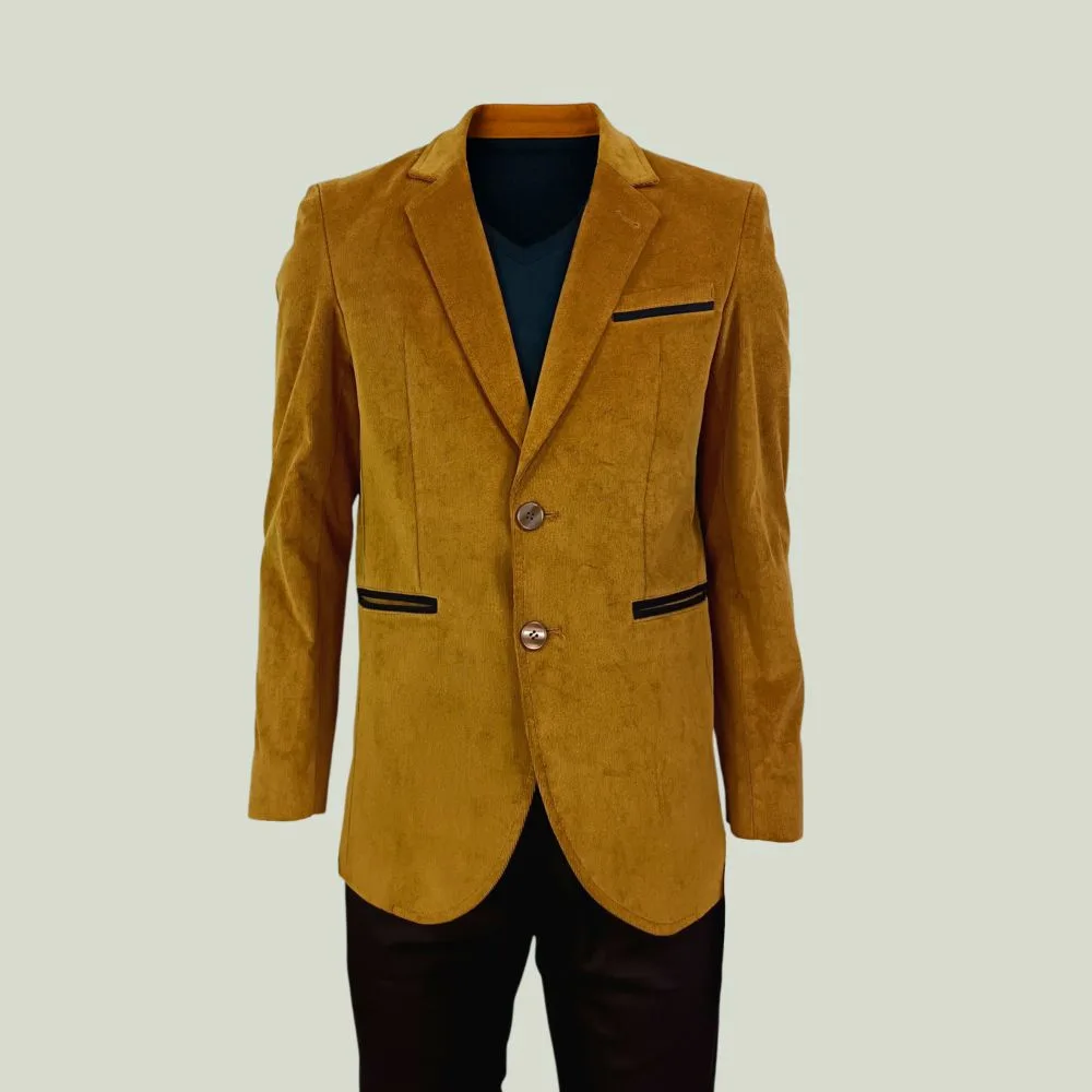 BLAZER MOSTAZA (en corduroy)