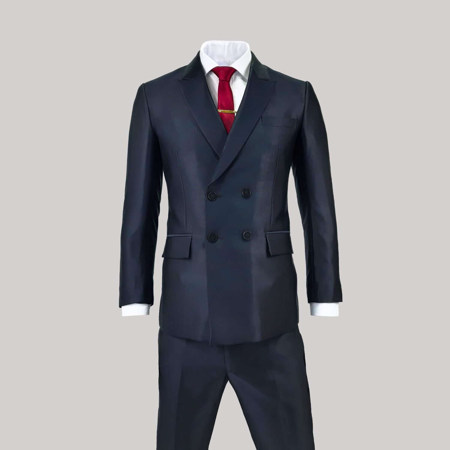 TERNO CRUZADO AZUL NOCHE (dos piezas)